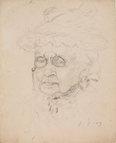 Frau mit Lorgnon von J.A. Jerichau