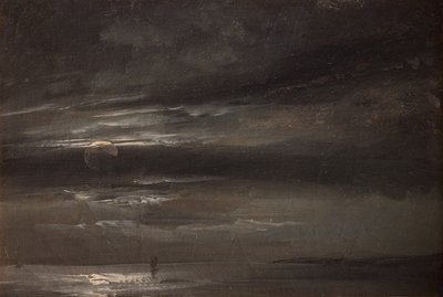 Mondlicht über dem Meer von Johan Christian Dahl