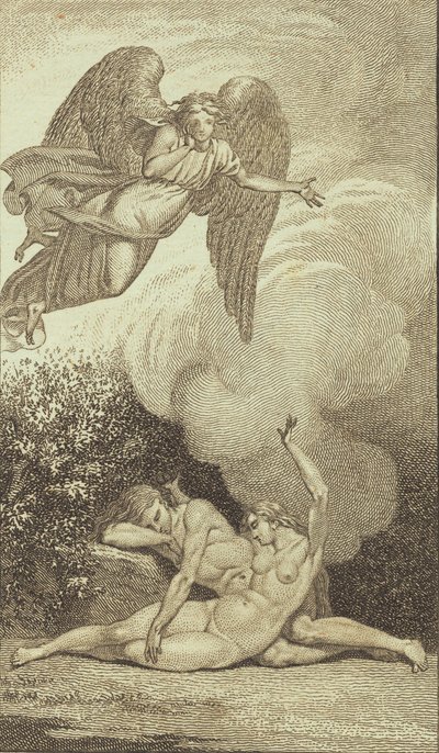 Illustration zu Ewalds "Adam und Eva". I von J.F. Clemens