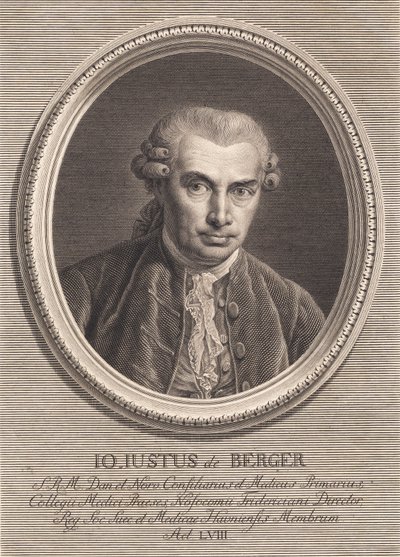 Porträt des Arztes Johan von Berger von J.F. Clemens