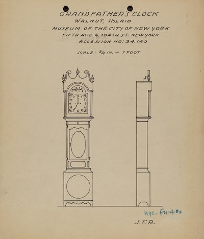 Großvateruhr von J.F. Rust