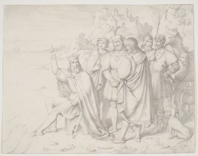Knud der Große am Strand von J.L. Lund