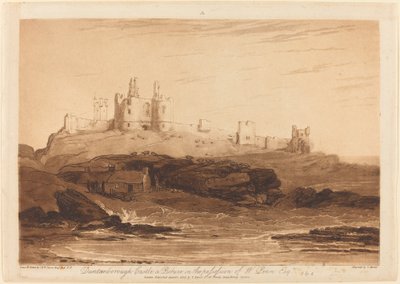 Dunstanborough Castle, veröffentlicht 1808 von Joseph Mallord William Turner