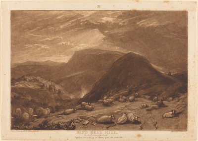 Hind Head Hill, veröffentlicht 1811 von Joseph Mallord William Turner