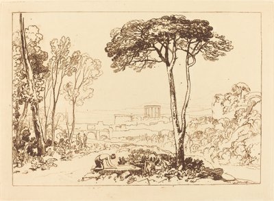 Szene in der Campagna, veröffentlicht 1812 von Joseph Mallord William Turner