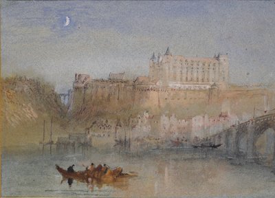 Die Brücke und das Schloss von Amboise, ca. 1830 von Joseph Mallord William Turner