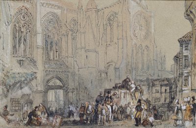 Die Kirche St. Julien, Tours, ca. 1830 von Joseph Mallord William Turner