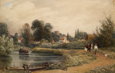 Blick auf Iffley vom Fluss, 1841 von Joseph Mallord William Turner