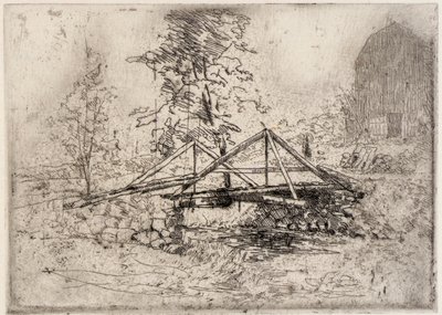 Die Holzbrücke von J. Alden Weir