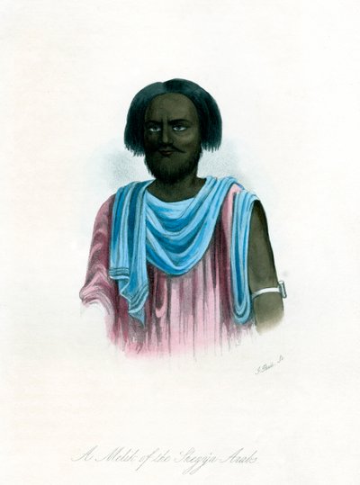 Ein Melik der Shegyia-Araber, um 1840 von J. Bull
