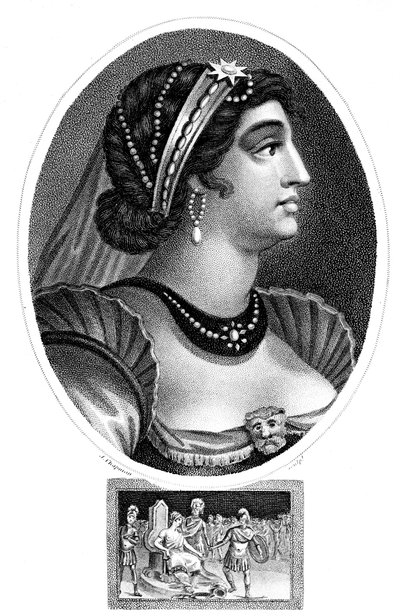 Kleopatra, Königin von Ägypten, 1804 von J. Chapman
