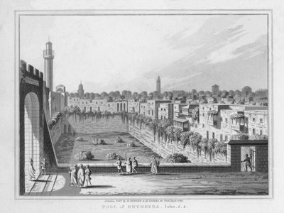 Teich von Bethesda. Johannes. 5. 2., 1830 von J. Clarke