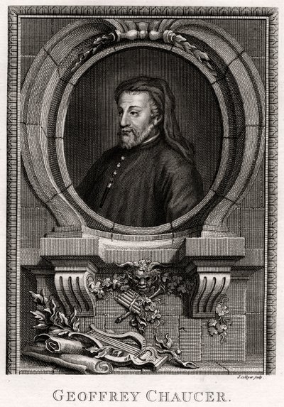 Geoffrey Chaucer, 1774 von J. Collyer