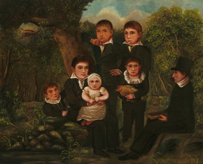 Abraham Clark und seine Kinder von J. H.