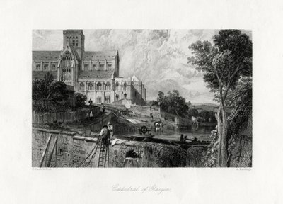 Glasgow Cathedral, Schottland, 19. Jahrhundert von J. Horsburgh