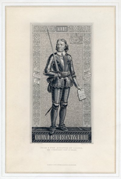 Oliver Cromwell, 1599-1658, 19. Jahrhundert von J. J. Crew