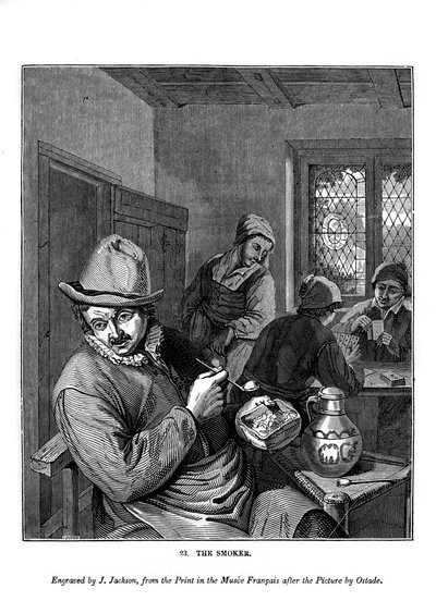 Der Raucher, ca. 1630-1680, 1843 von J. Jackson