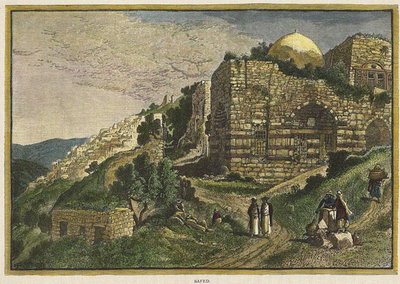 Safed. Aus: Malerisches Palästina, Sinai und Ägypten von J. Johnstone