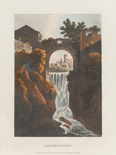 Wasserfall von Tivoli von J. Merigot