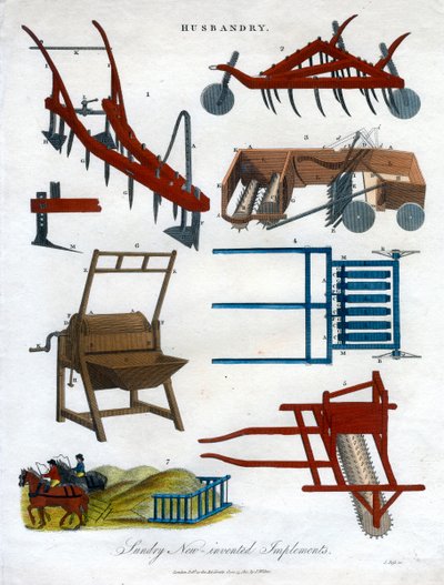Verschiedene neu erfundene Geräte, 1810 von J Pass