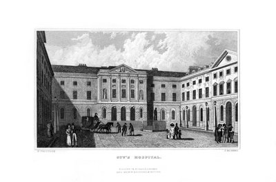 Guys Hospital, Southwark, London, 1829 von J. Rogers