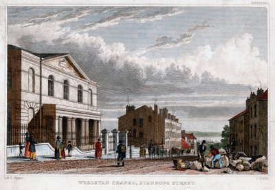 Wesleyanische Kapelle, Stanhope Street, London, 1830 von J. Smith