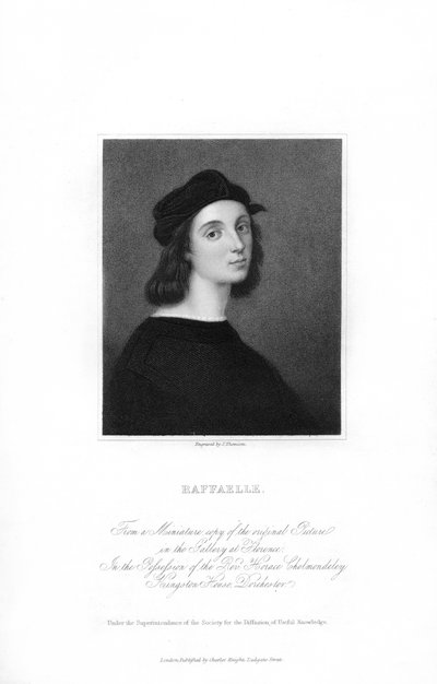 Raphael, italienischer Renaissancekünstler, ca. 1836 von J. Thomson