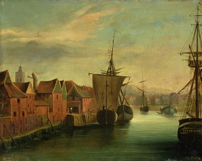 St. Catherines Kai, Ipswich, um 1830 von Jabez Hare