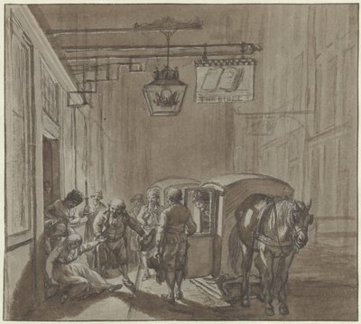 Das Verlassen des Gasthauses von Jacob  Cats