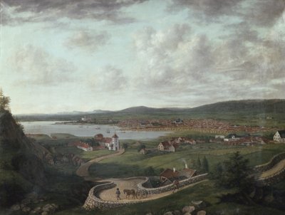 Christiania und Umgebung vom Egeberget von Jacob Edward Munch