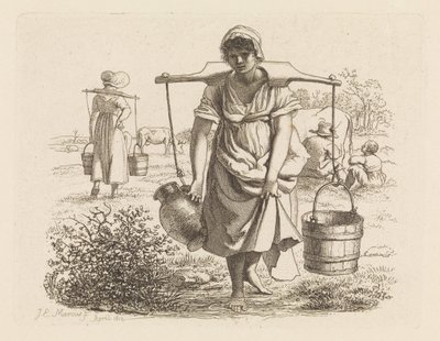 Zwei Milchmädchen von Jacob Ernst Marcus