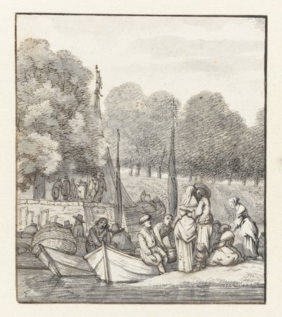 Landungsplatz für Boote von Jacob Esselens