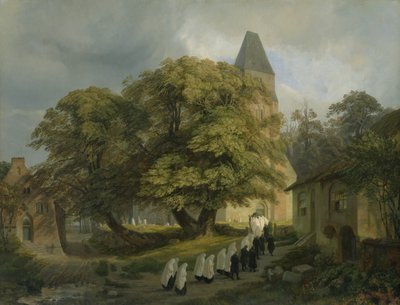 Elstorfer Kirchhof, bei Hamburg (1837) von Jacob Gensler