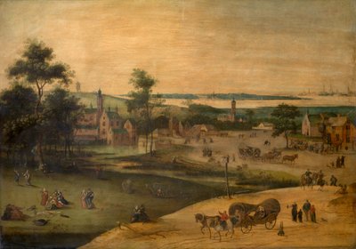 Dorf an der Schelde von Jacob Grimmer