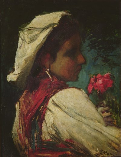 Italienisches Mädchen, ca. 1866 von Jacob Henricus or Hendricus Maris