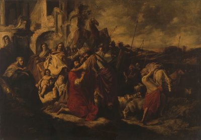 Das Treffen von Jakob und Esau von Jacob Hogers