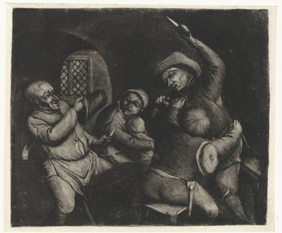 Kämpfende Männer von Jacob Hoolaart
