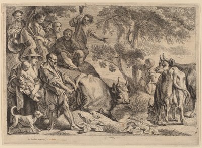 Cacus stiehlt das Vieh des Herkules von Jacob Jordaens