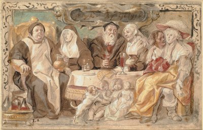 Gleich zu Gleich (Gelyck By Gelyck) von Jacob Jordaens