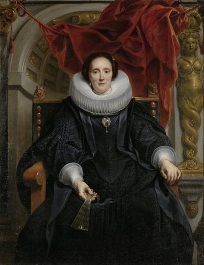 Porträt von Catharina Behaghel, 1635 von Jacob Jordaens