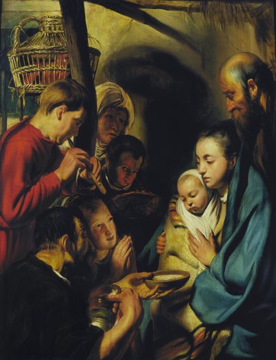 Die Anbetung der Hirten von Jacob Jordaens