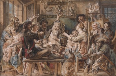 Der König trinkt von Jacob Jordaens