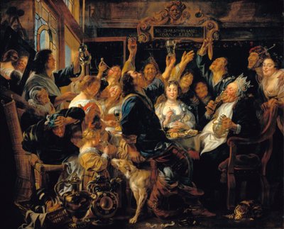 Die Feier des Bohnenkönigs von Jacob Jordaens