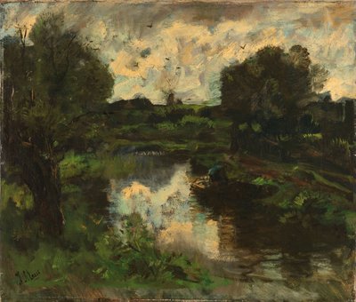 Eine Polderlandschaft nach einem Gewitter von Jacob Maris