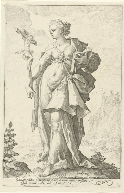 Glaube (Fides) von Jacob Matham (attributed to)