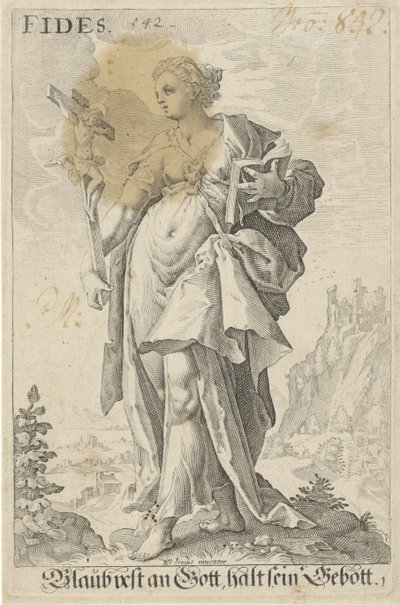Glaube (Fides) von Jacob Matham (attributed to)