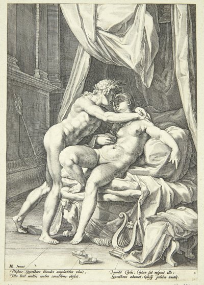 Apollon und Leukothea von Jacob Matham