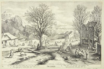 Dezember von Jacob Matham