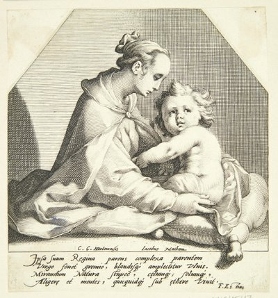 Jungfrau Maria mit dem Kind von Jacob Matham