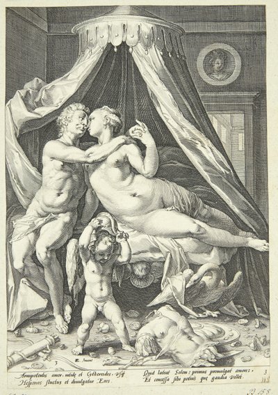 Mars und Venus von Jacob Matham